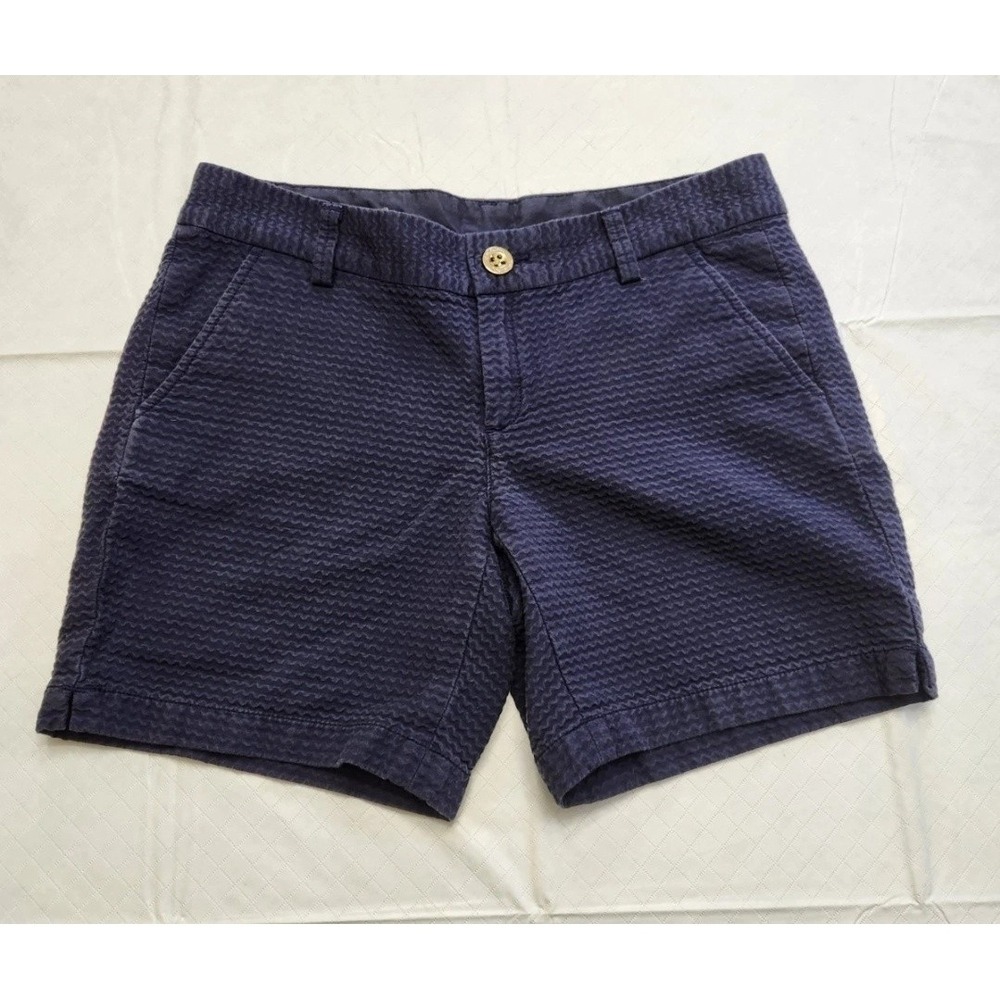 Lilly Pulitzer Shorts Womens 4 Jayne 7 Inch Inseam Textured Summer Casual Preppy